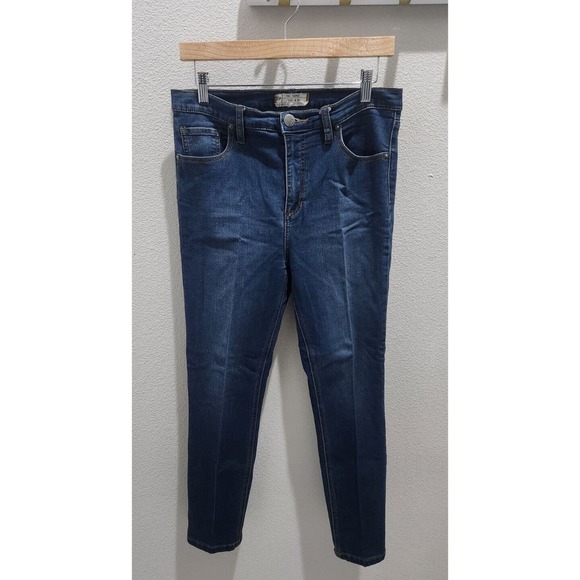 Free People Jeans Women's Size 30 High Rise Skinny Leg Stretch Medium Wash Blue - Picture 2 of 9